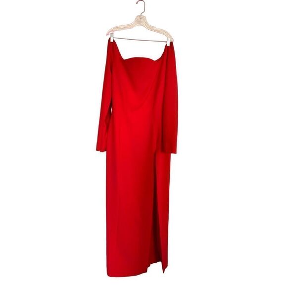 MONOT Off-shoulder Maxi Dress in Crepe US10 - Picture 5 of 9